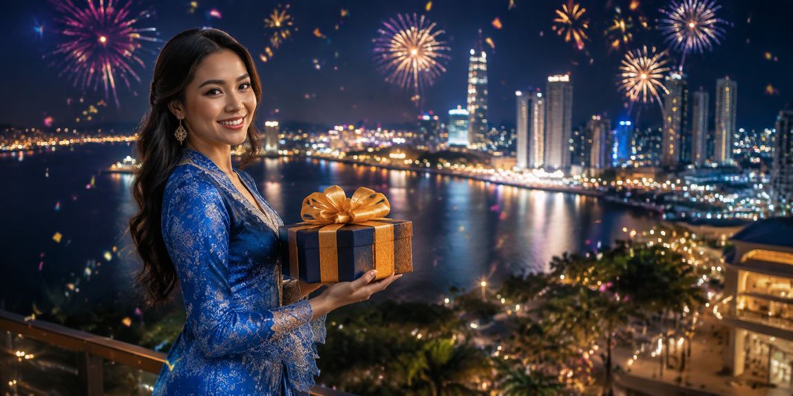 Pengguna Johor dalam pakaian baju kurung mendapat bonus deposit platform dalam talian