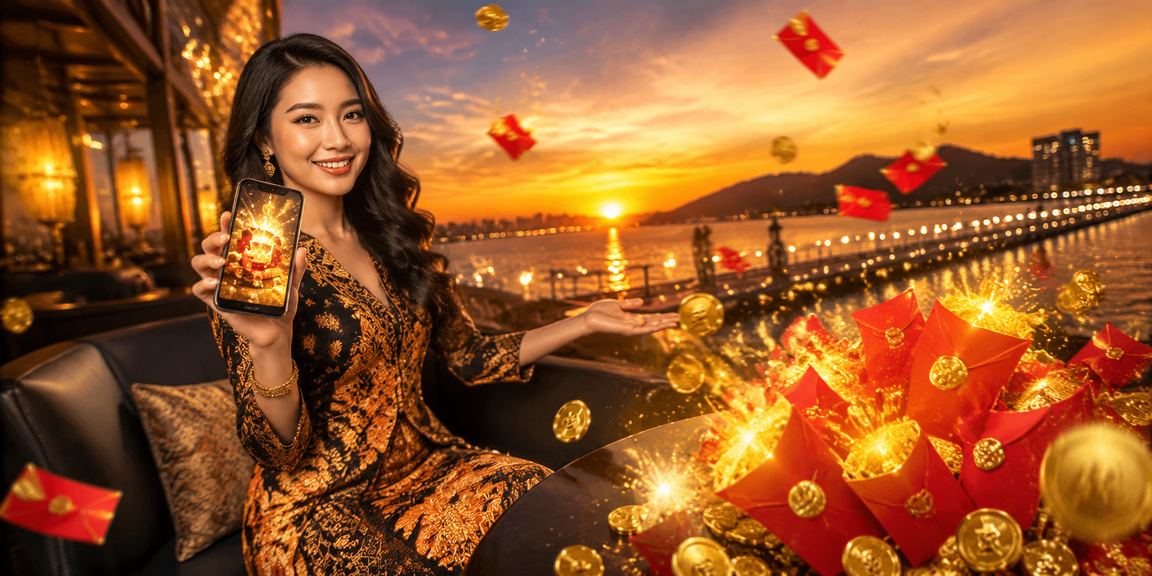 Pengguna Kota Kinabalu menerima bonus sampul merah dengan corak batik Malaysia