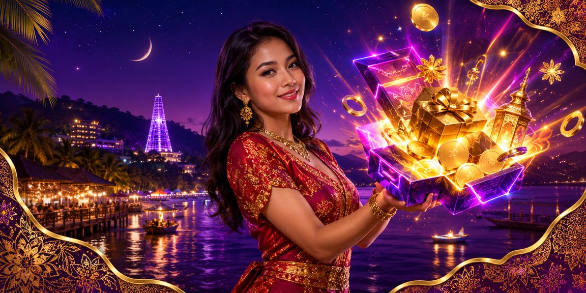 Suasana hiburan kasino di Langkawi dengan corak batik mencerminkan budaya Malaysia